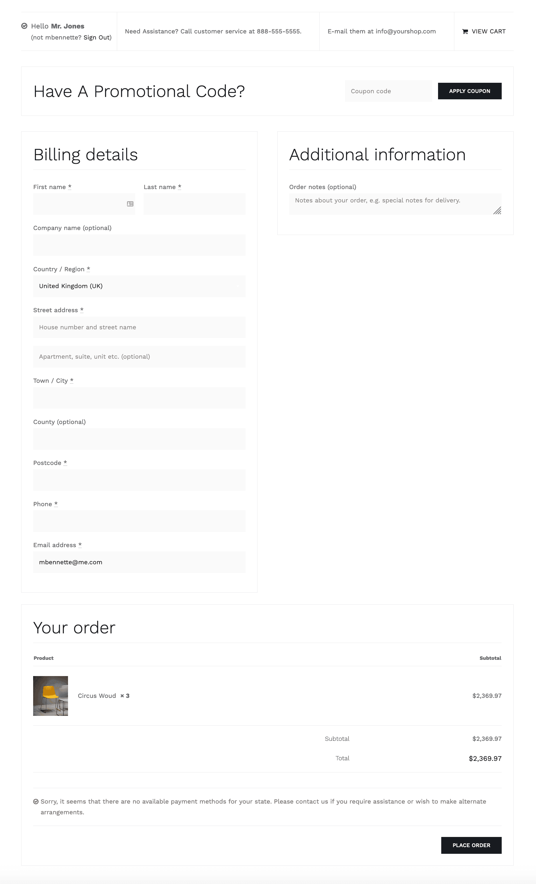 Onepage Checkout