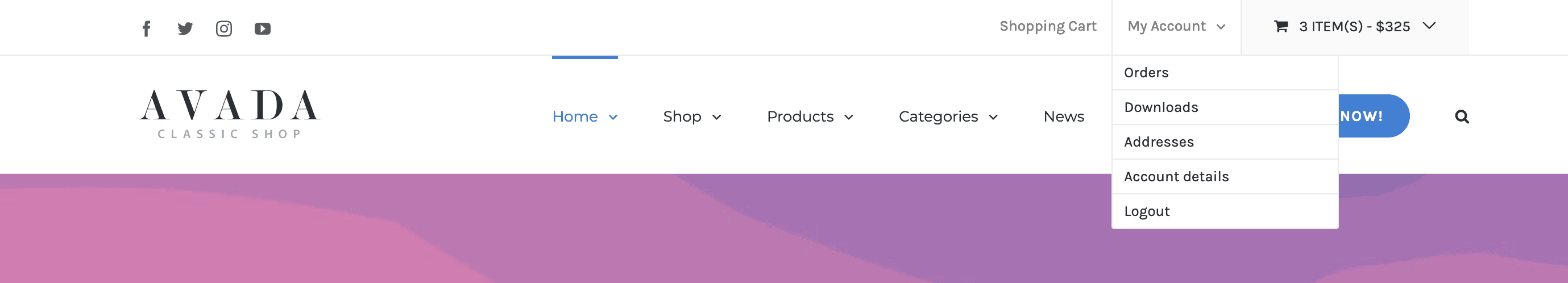 WooCommerce Account