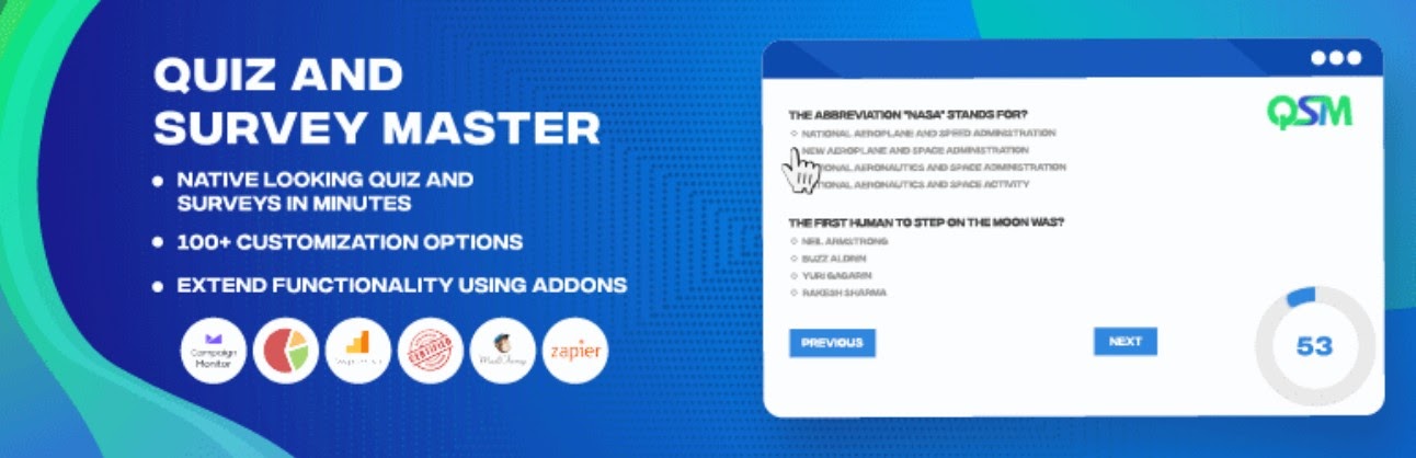 Quiz and Survey Master Plugin