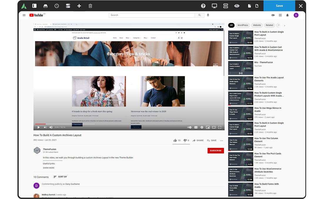 Watch Avada Guides And Tutorials
