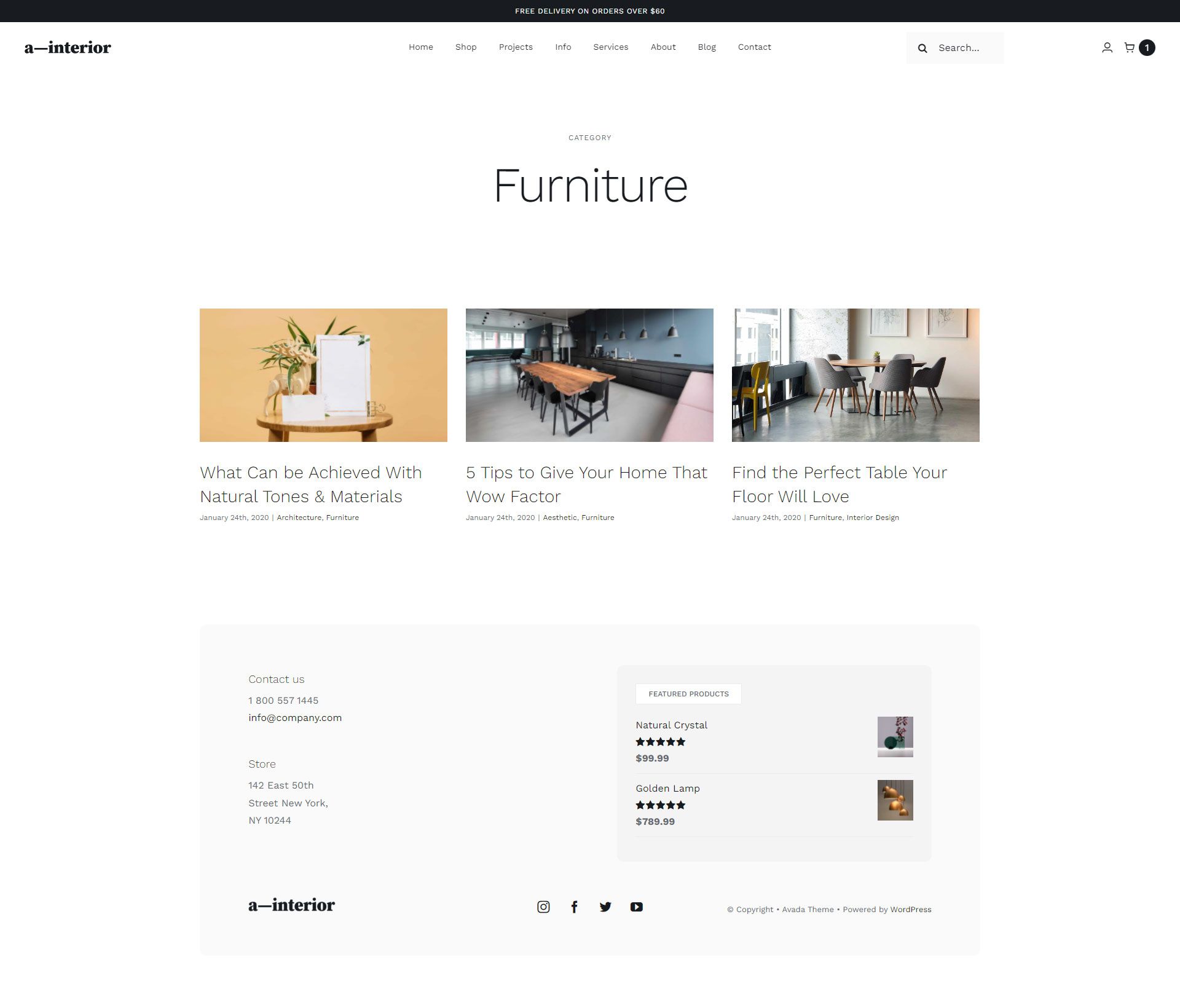 Avada Archives Layout Element Mockup