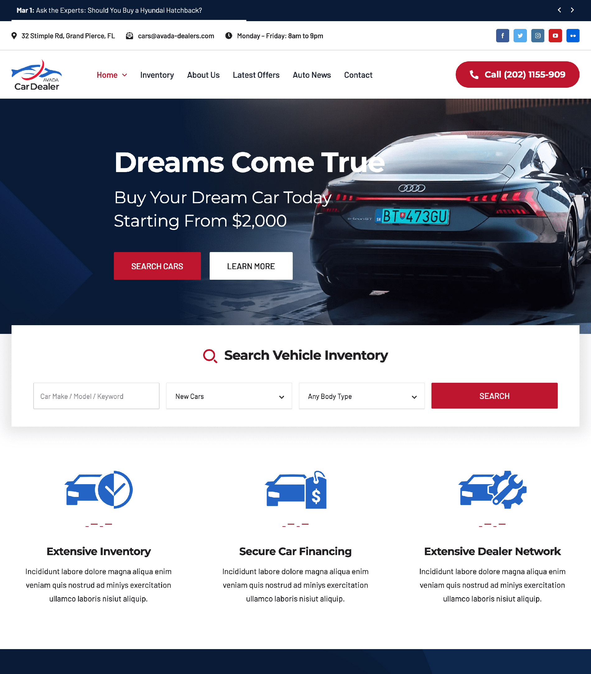 Avada Car Dealership