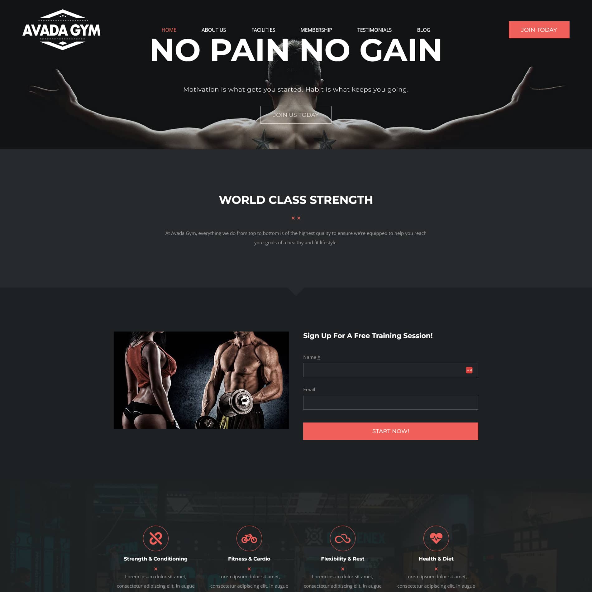 Avada Gym