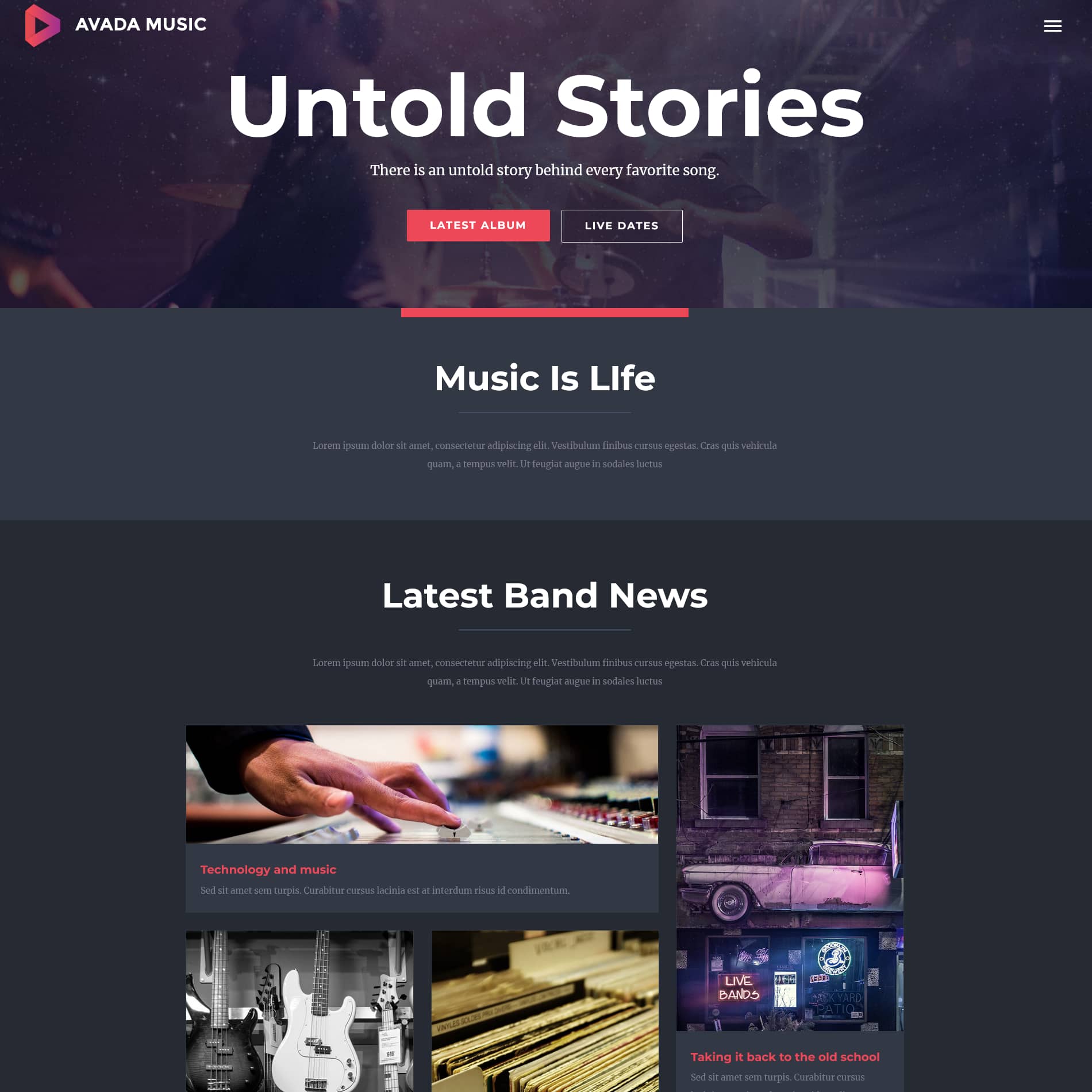 Avada Music Post Image